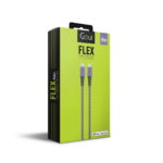 Goui Flex Câble Type-C vers Type-C (1,5m) 60W – Bleu / Rose