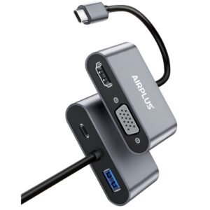 Adaptateur Type-C® VERS VGA+HDMI+USB 3.0+PD