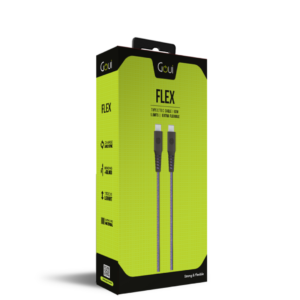 Goui Flex Câble Type-C vers Type-C (1,5m) 60W – Bleu Jean