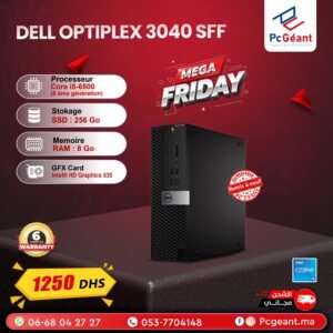 DELL Optiplex 3040 SFF Core i5-6500 I 8Go I 256Go [Remis à Neuf]