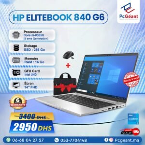 HP EliteBook 840 G6 Core i5-8365U I 16Go I 256Go NVMe I 14" Full HD - [Remis à Neuf]