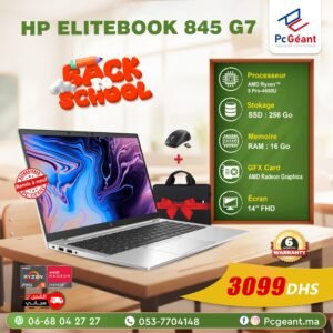HP EliteBook 845 G7 AMD Ryzen™5 Pro 4650U I 16Go I 256Go SSD I Radeon Graphics I 14"FHD [Remis à Neuf]
