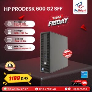 HP ProDesk 600 G2 SFF Core i5-6500 I 8Go DDR4 I 256Go SSD [Remis à Neuf]