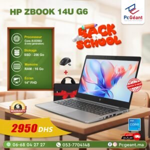 HP ZBOOK 14U G6 Core i5-8365U I 16Go I 256Go SSD I 14" FHD [Remis à Neuf]