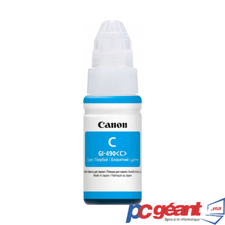Canon GI-490C Cyan - Bouteille d'encre Canon d'origine – Image 2