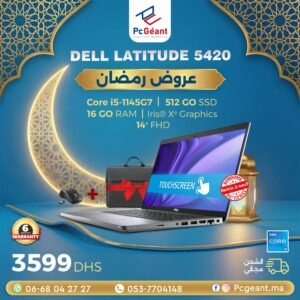 DELL Latitude 5420 Core i5-1145G7 I 16Go I 512Go SSD I 14″ FHD TACTILE [Remis à Neuf]