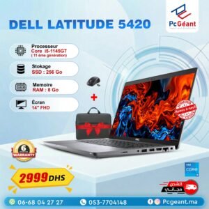 DELL Latitude 5420 Core i5-1145G7 I 8Go I 256Go  SSDI 14″ FHD [Remis à Neuf]