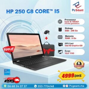 HP 250 G8 Core™ i5 (10th gen) 8Go I 256Go SSD I 15.6" + Sacoche HP [ Neuf ]