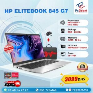 HP EliteBook 845 G7 AMD Ryzen™5 Pro 4650U I 16Go I 256Go SSD I Radeon Graphics I 14"FHD [Remis à Neuf]
