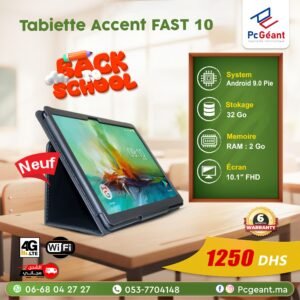 Tablette Accent FAST 10 4G Multifonction 2Go / 32Go  ( Prix iquidation )