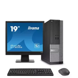 DELL OptiPlex 3020 SFF Intel G1840 I 4Go I 500Go | Ecran IIYAMA 19″ | Clavier Souris [Remis à Neuf]